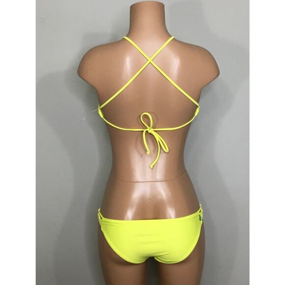 New. Volcom yellow Strappy bikini. - Picture 4 of 7